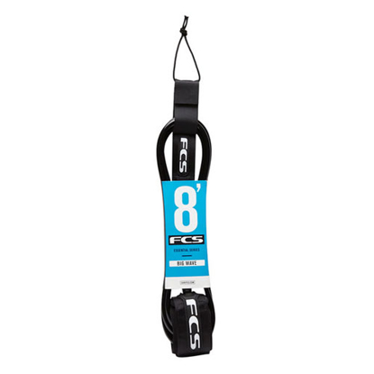 FCS 8' BIG WAVE 8MM LEASH BLK