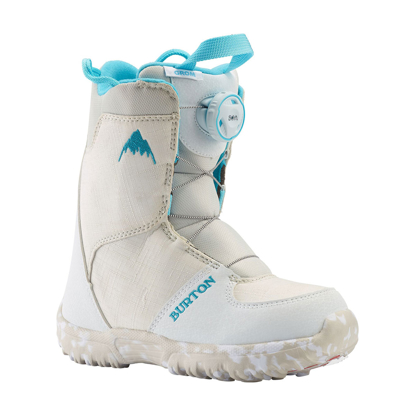 BURTON GROM BOA KID WHT 13K