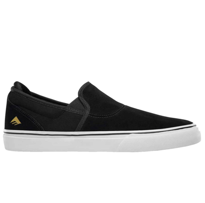 EMERICA WINO G6 SLIP-ON BLK/WHT/GOLD 10