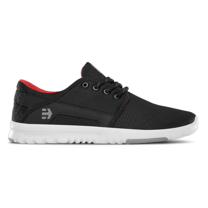 ETNIES SCOUT W BLK/GRY/RED 10