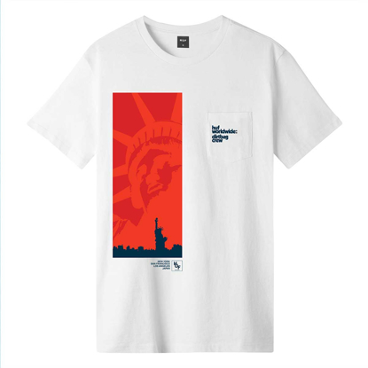 HUF LIBERTY S/S WHT M