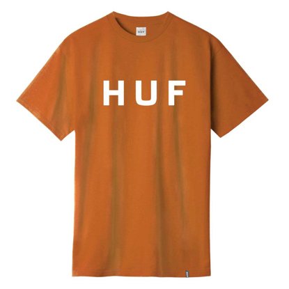 HUF ESSENTIALS OG LOGO S/S RUST XL