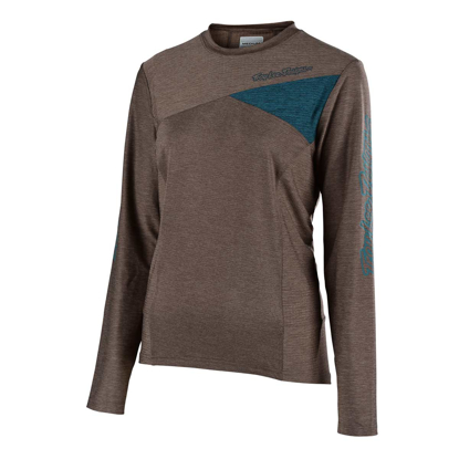 TROY LEE DESIGNS SKYLINE L/S WOMEN HTR MOKA/CORSAIR S