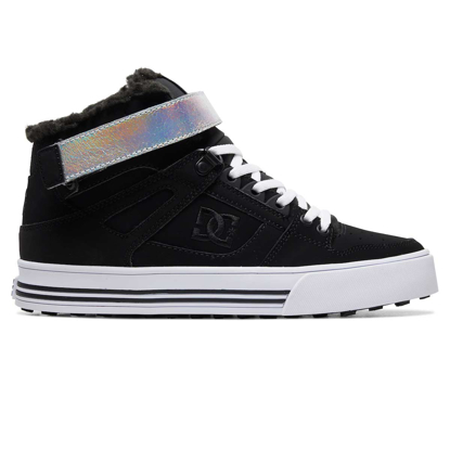 DC PURE HI-TOP V WNT W BLK/SILVER 7