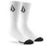 VOLCOM FULL STONE SOCK 3PK WHT UNI