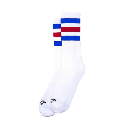 AMERICAN SOCKS AMERICAN PRIDE II MID HIGH WHT/RED/BLU UNI