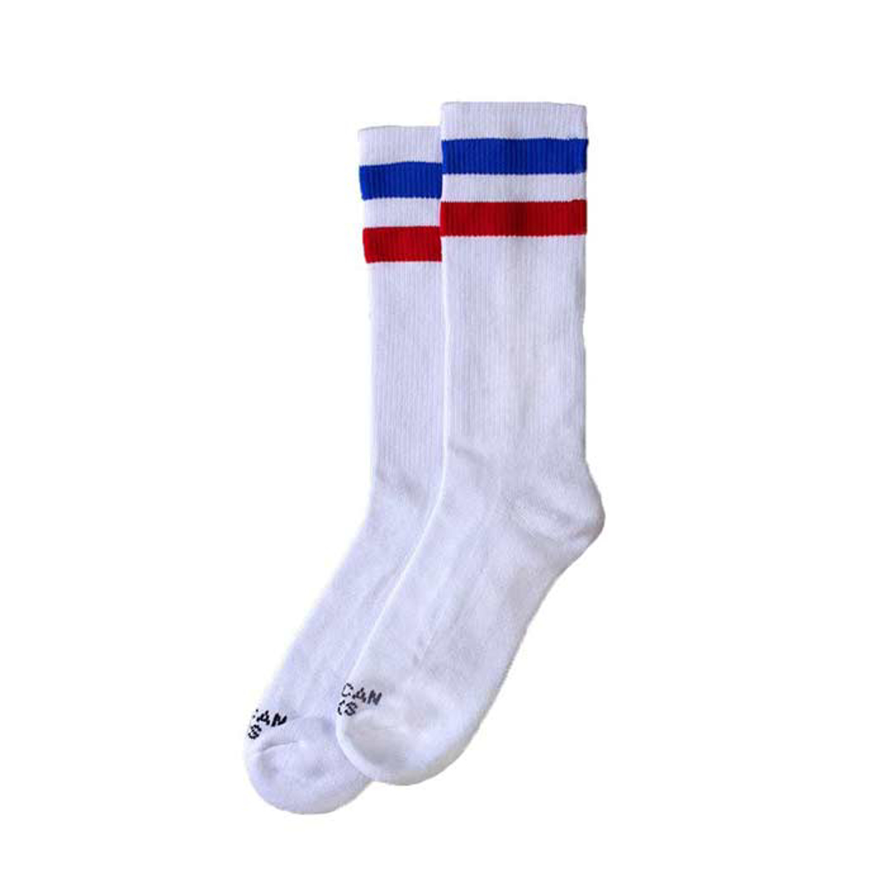 AMERICAN SOCKS AMERICAN PRIDE I MID HIGH WHT/BLU/RED UNI