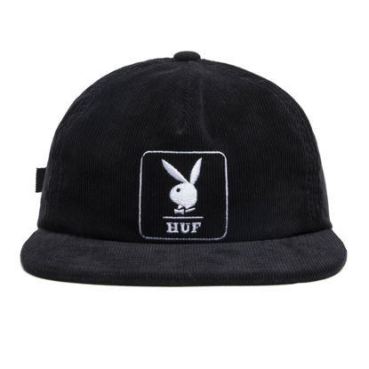 HUF PLAYBOY CORDUROY 5 PANEL BLACK