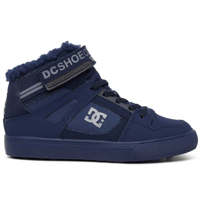 DC PURE HIGH-TOP WNT EV NAVY/GREY 11K