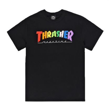 THRASHER MAGAZINE RAINBOW MAG BLACK L
