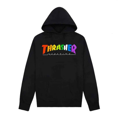 THRASHER MAGAZINE RAINBOW MAG HO BLACK S
