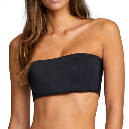 RVCA SOLID BANDEAU TOP W BLACK S