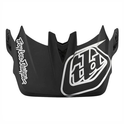 TROY LEE DESIGNS D4 VISOR STEALTH BLACK / SILVER OSFA