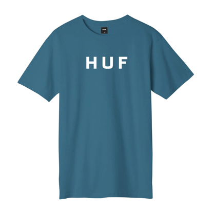 HUF ESSENTIALS OG LOGO S/S T-SHIRT COLONIAL BLUE S