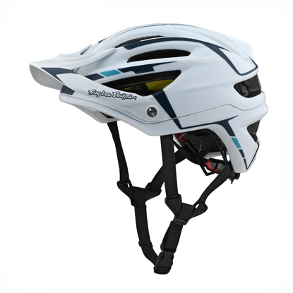TROY LEE DESIGNS A2 HELMETS W/MIPS SLIVER WHITE / MARINE M/L