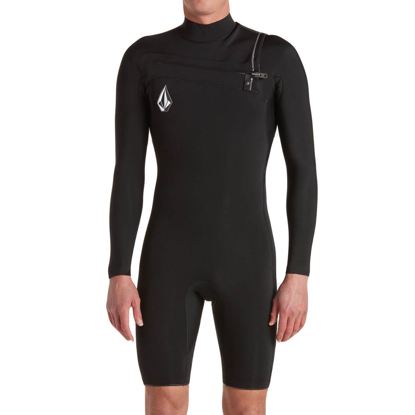 VOLCOM MODULATOR 2/2 MM L/S CHEST ZIP SPRINGSUIT BLK M