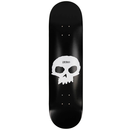 ZERO SINGLE SKULL 2 DYED VENEERS TOP MID BLACK/WHITE 8 DECK BLACK/WHITE 8.0