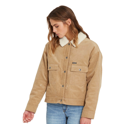 VOLCOM WEATON JACKET W DARK KHAKI XS