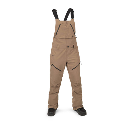 VOLCOM ELM STRETCH GORE BIB OVERALL W COFFEE S