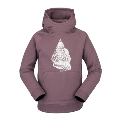VOLCOM YOUTH RIDING ZIP HOODIE KID ROSEWOOD S