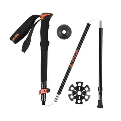 UNION BINDING CO. ALUMINIUM TOURING POLE (110-135 cm) BLACK / ORANGE 110-135CM