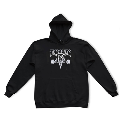 THRASHER MAGAZINE SKATE GOAT HOOD BLACK XL