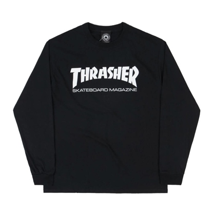 THRASHER MAGAZINE SKATE MAG-L/S BLACK L