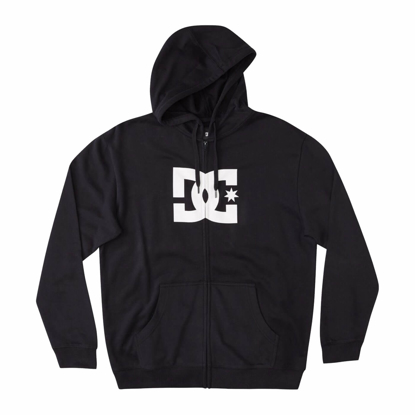 DC DC STAR ZIP HOODIE BLACK S