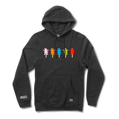 GRIZZLY GRIPTAPE OG ICE CREAM BEAR HOODIE BLACK L
