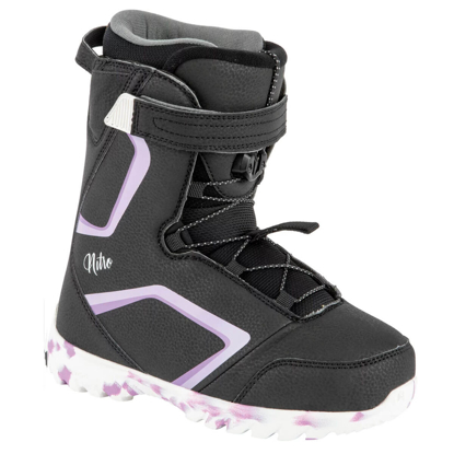 NITRO DROID QLS KID BLK/PURPLE/WHT 4