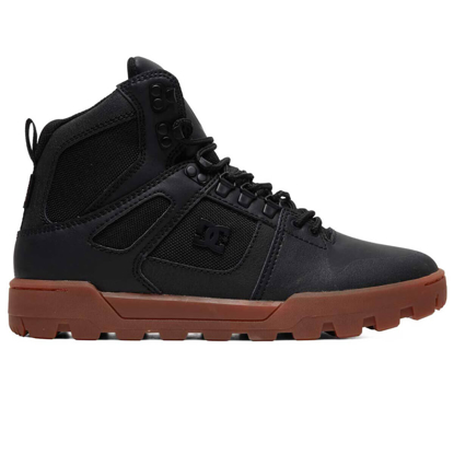 DC PURE HIGH-TOP BLACK/GUM 8