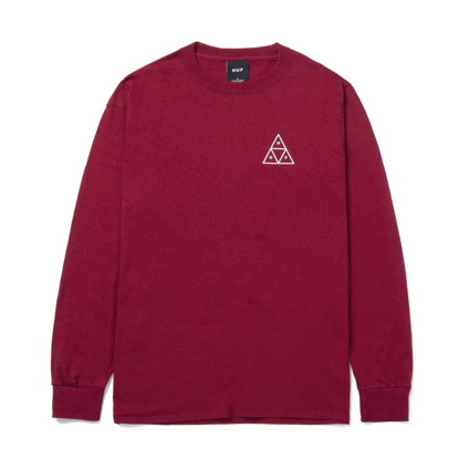 HUF ESSENTIAL TT L/S TEE CARDINAL S