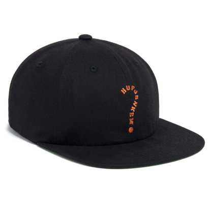 HUF ENIGMA 6 PANEL HAT BLACK