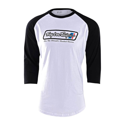 TROY LEE DESIGNS GO FASTER RAGLAN WHITE / BLACK S