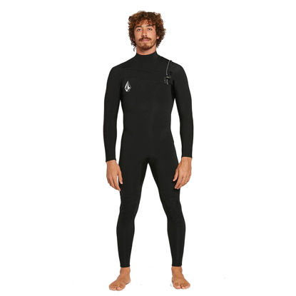 VOLCOM 4/3MM CHEST ZIP FULLSUIT BLK L