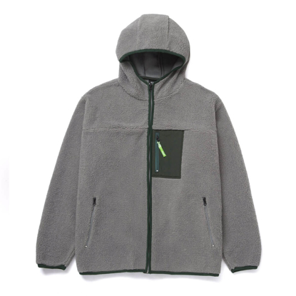 HUF FORT POINT SHERPA JACKET STEEL GREY L