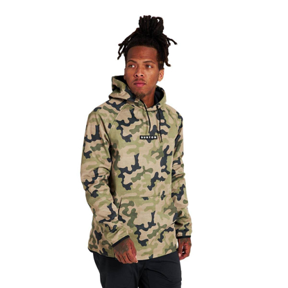 BURTON CROWN WPF HOODIE MRT OLIVE TERRA CAMO M