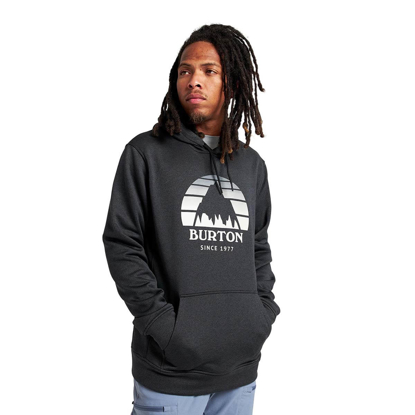 BURTON OAK SSNL HOODIE TRUE BLACK HEATHER L
