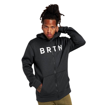 BURTON OAK SSNL HOODIE TRUE BLACK HEATHER M