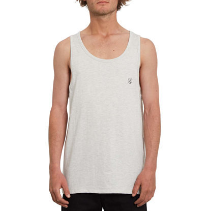 VOLCOM CIRCLE BLANKS HEATHER TANK TOP BONE HEATHER L