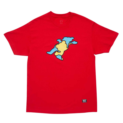 GRIZZLY GRIPTAPE INSIDE OUT BEAR S/S T-SHIRT RED L