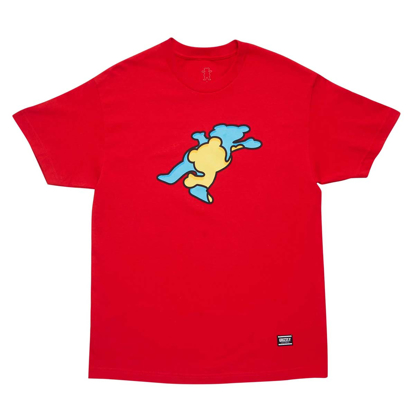 GRIZZLY GRIPTAPE INSIDE OUT BEAR S/S T-SHIRT RED L