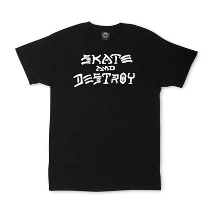 THRASHER MAGAZINE SKATE AND DESTROY T-SHIRT BLACK XL