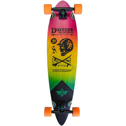 DUSTERS MOTO FADES LONGBOARD 37" PINK/ORANGE/TEAL 37"