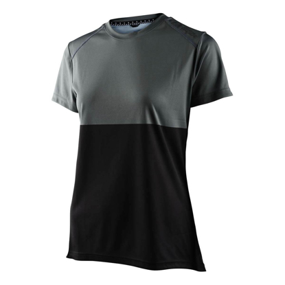 TROY LEE DESIGNS WMNS LILIUM SS JERSEY BLOCK GREEN / BLACK XS