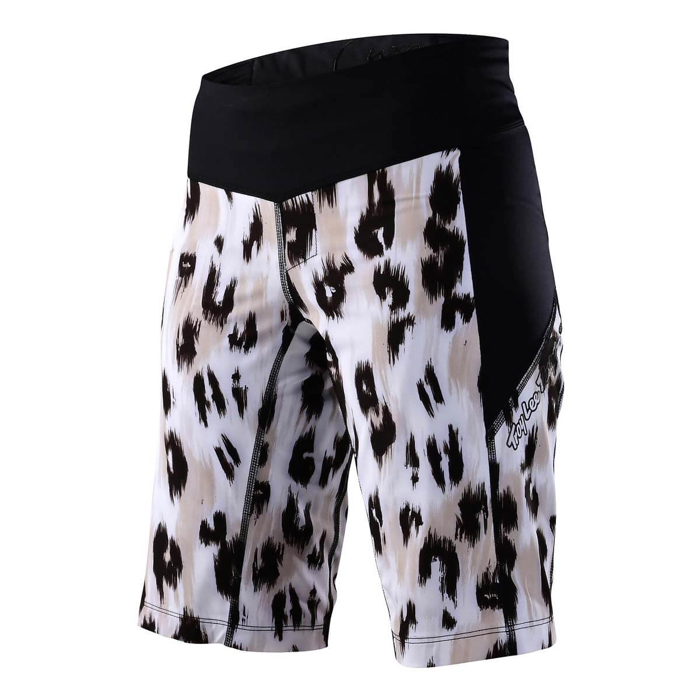 TROY LEE DESIGNS WMNS LUXE SHORT NO LINER WILD CAT WHITE M