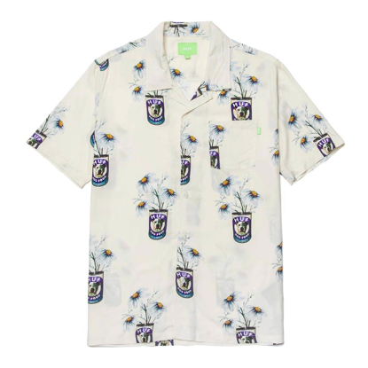 HUF CANNED RESORT SHIRT OFF WHITE S