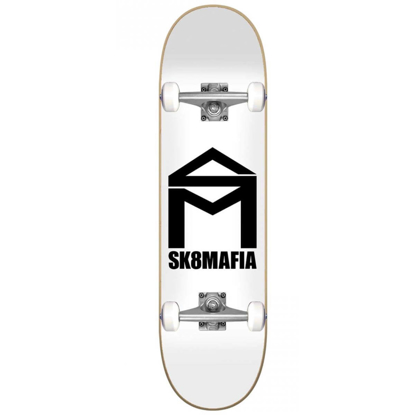 SK8MAFIA HOUSE LOGO WHITE 7.75" COMPLETE 7.75"