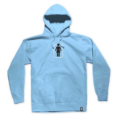GIRL HERITAGE UNBOXED PULLOVER HOODIE AQUA BLUE M