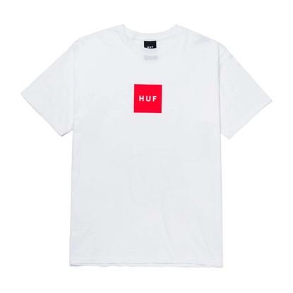 HUF ESSENTIALS BOX LOGO T-SHIRT WHITE S